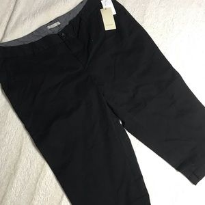 Sejour cotton pants cropped black 20W